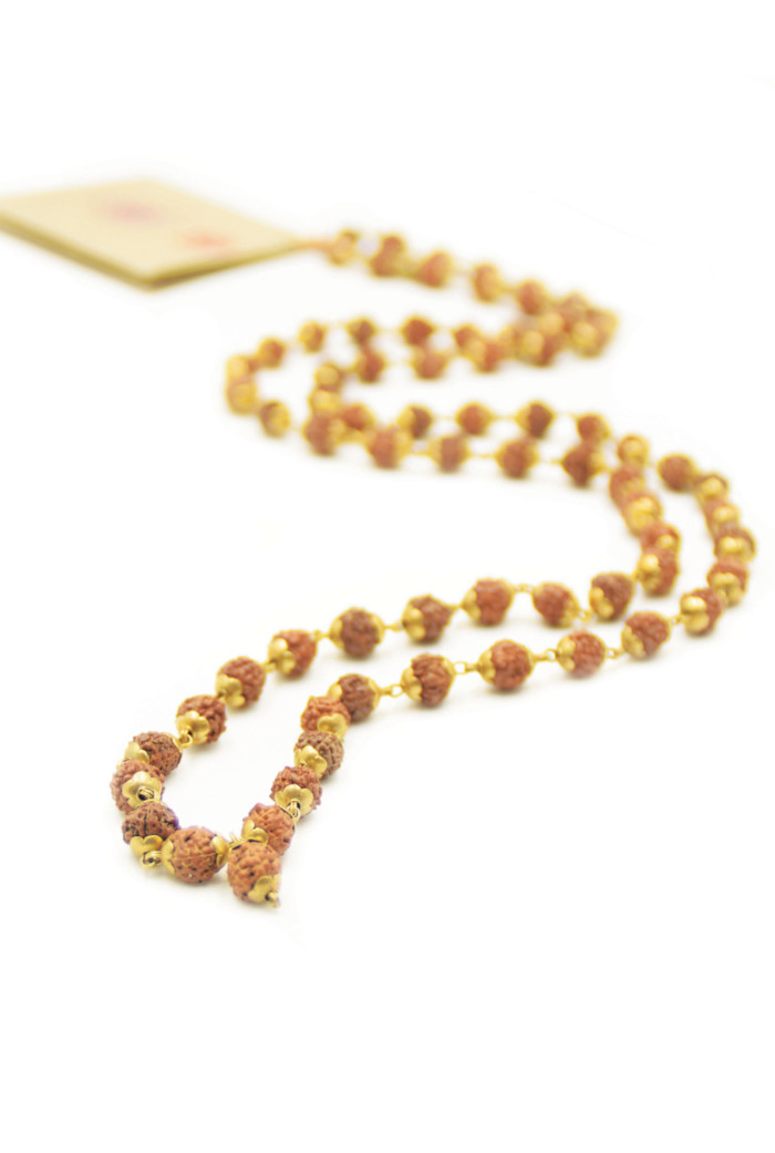 Holy Mantra Mala Kette Gold