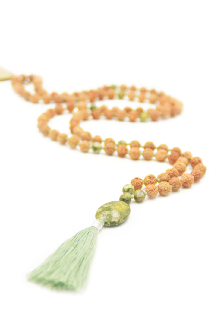 Lucky Jasper Mala Kette
