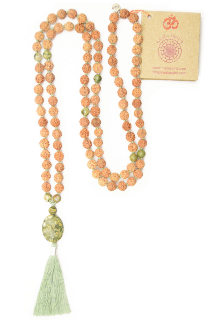Lucky Jasper Mala Kette – Bild 2