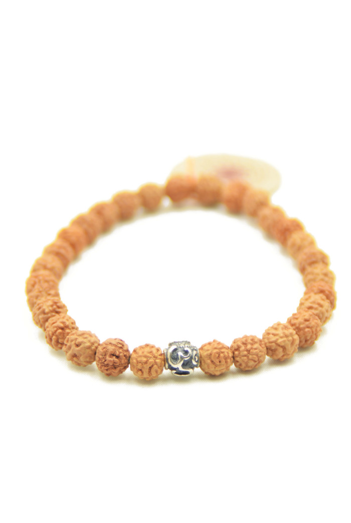 Silver Aum Mala Armband