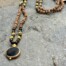obsidian smokey quartz mala